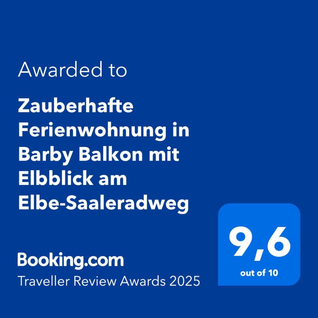 Zauberhafte Ferienwohnung In Barby Balkon Mit Elbblick Am Elbe-Saaleradweg ภายนอก รูปภาพ